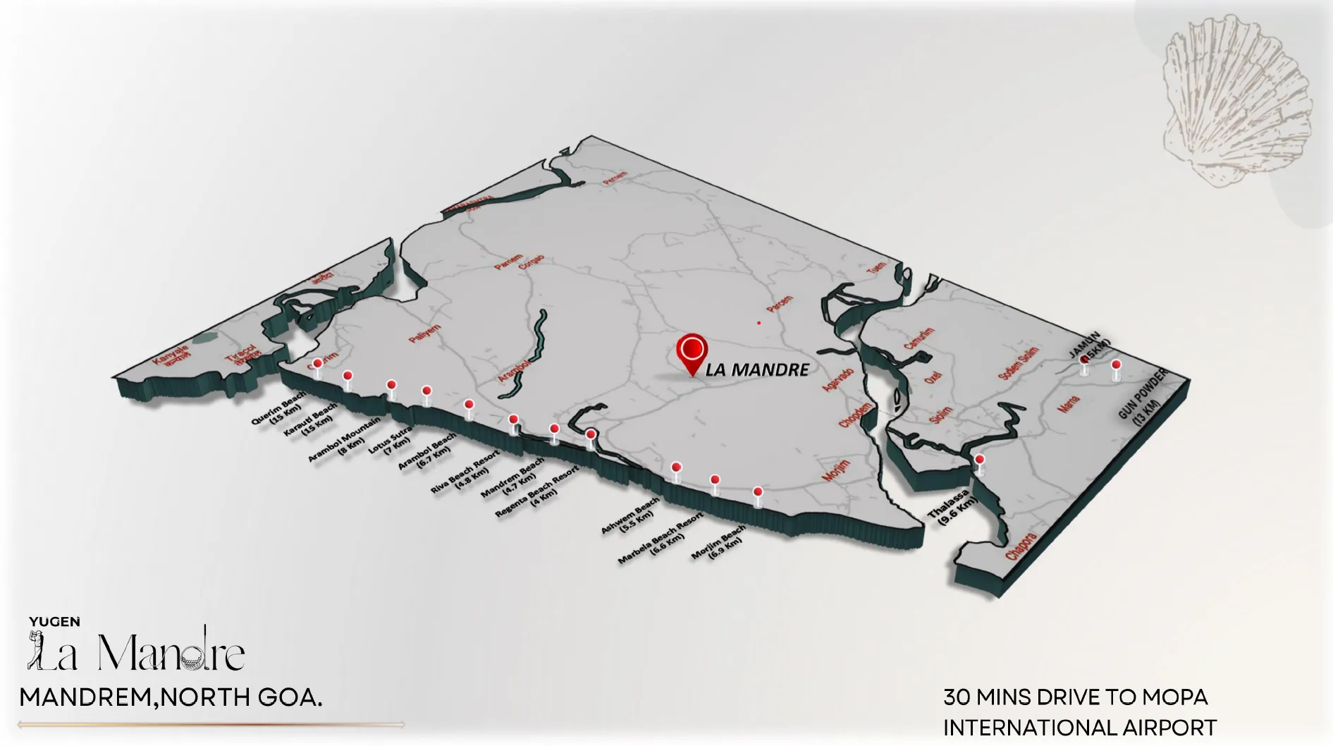 La mandre map